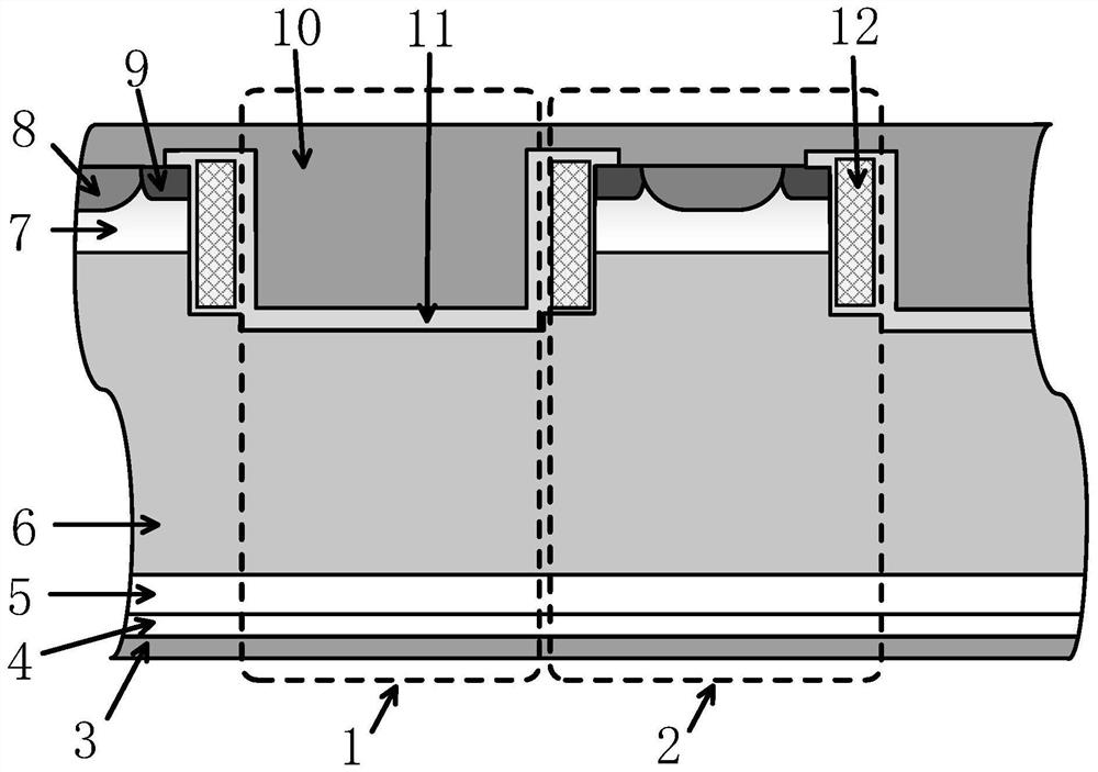 A trench-gate bipolar transistor