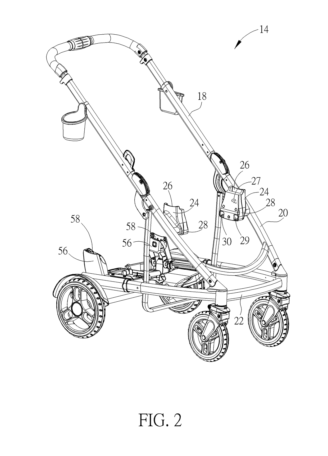 Basket and stroller apparatus thereof