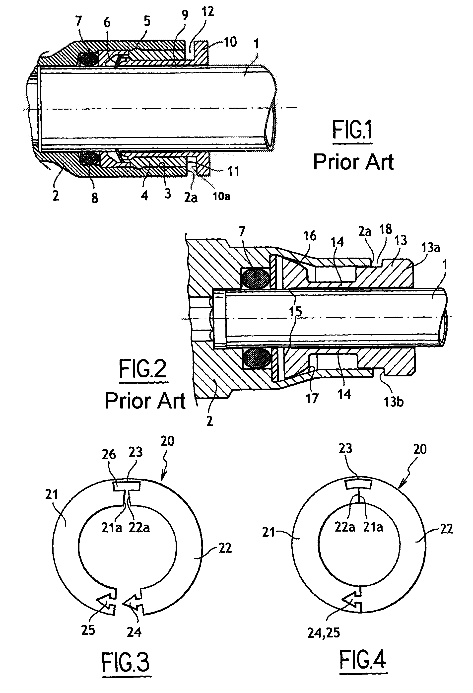 Quick-connect tube fitting connection including a safety ring