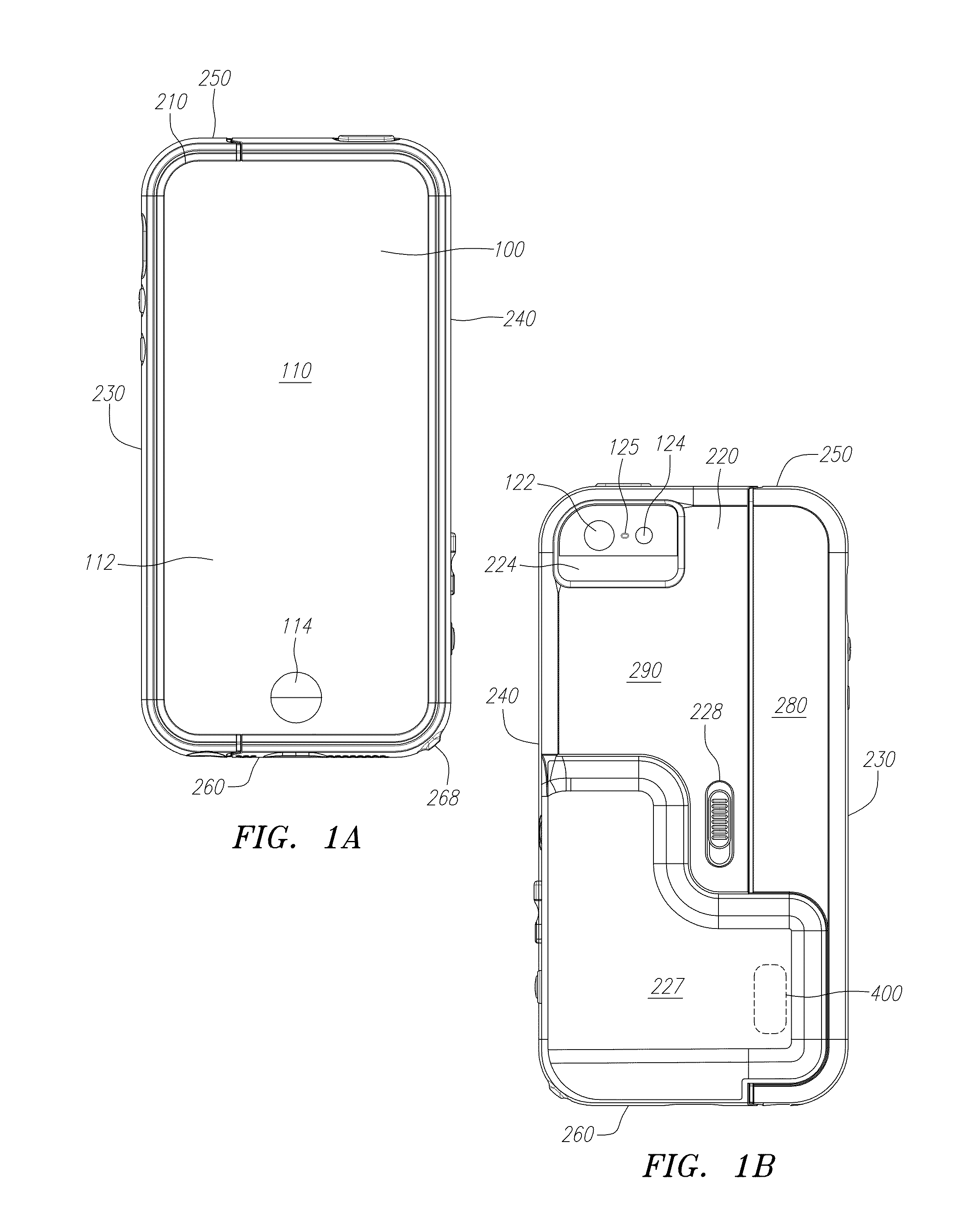 Protective case for mobile device with displaced camera control