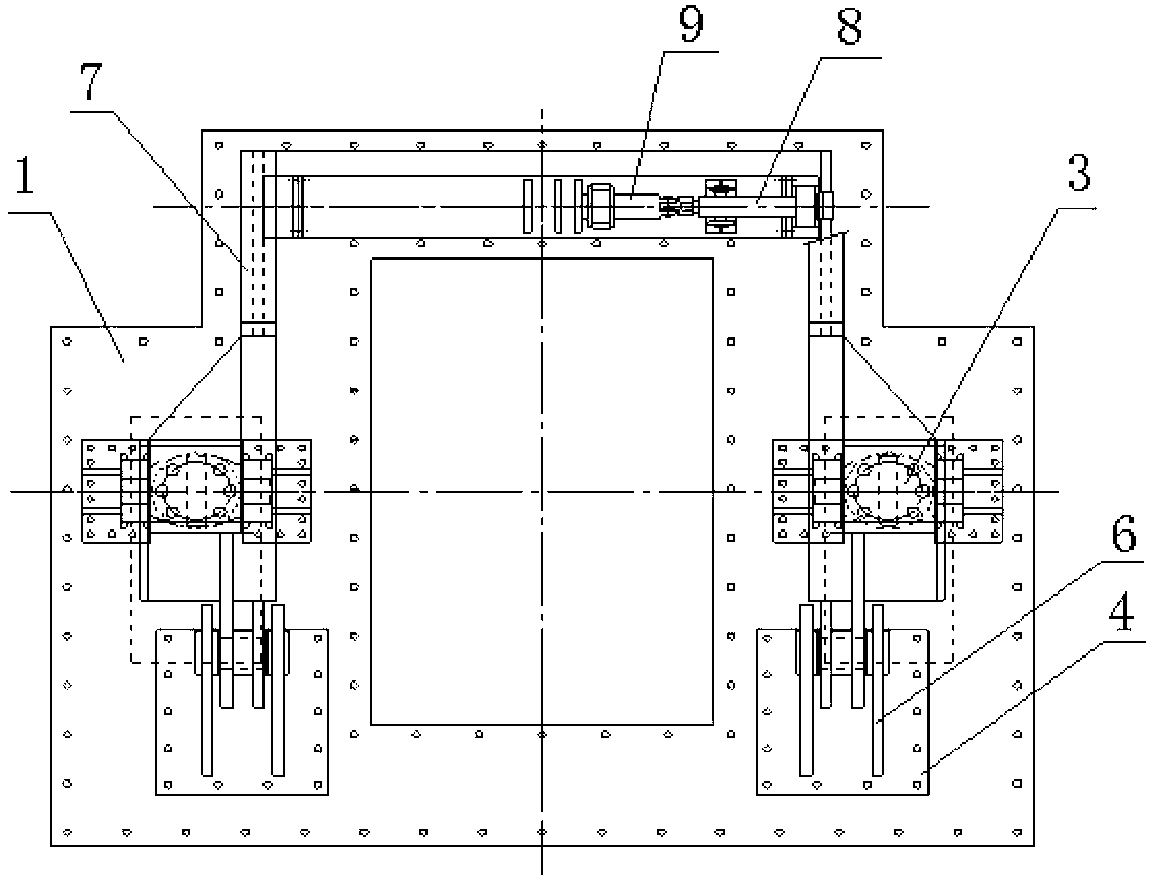 Hydraulic turnover device of hot metal ladle