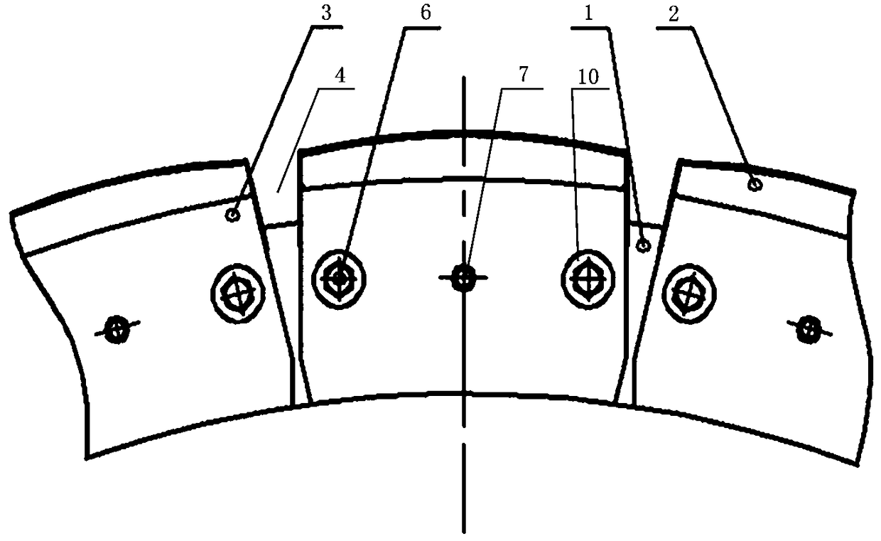 Rotor structure with split type pressing plate