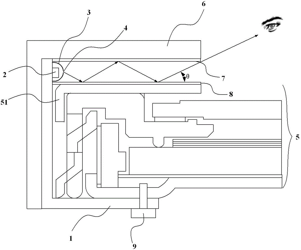 Anti-peeping lamp bank and display device