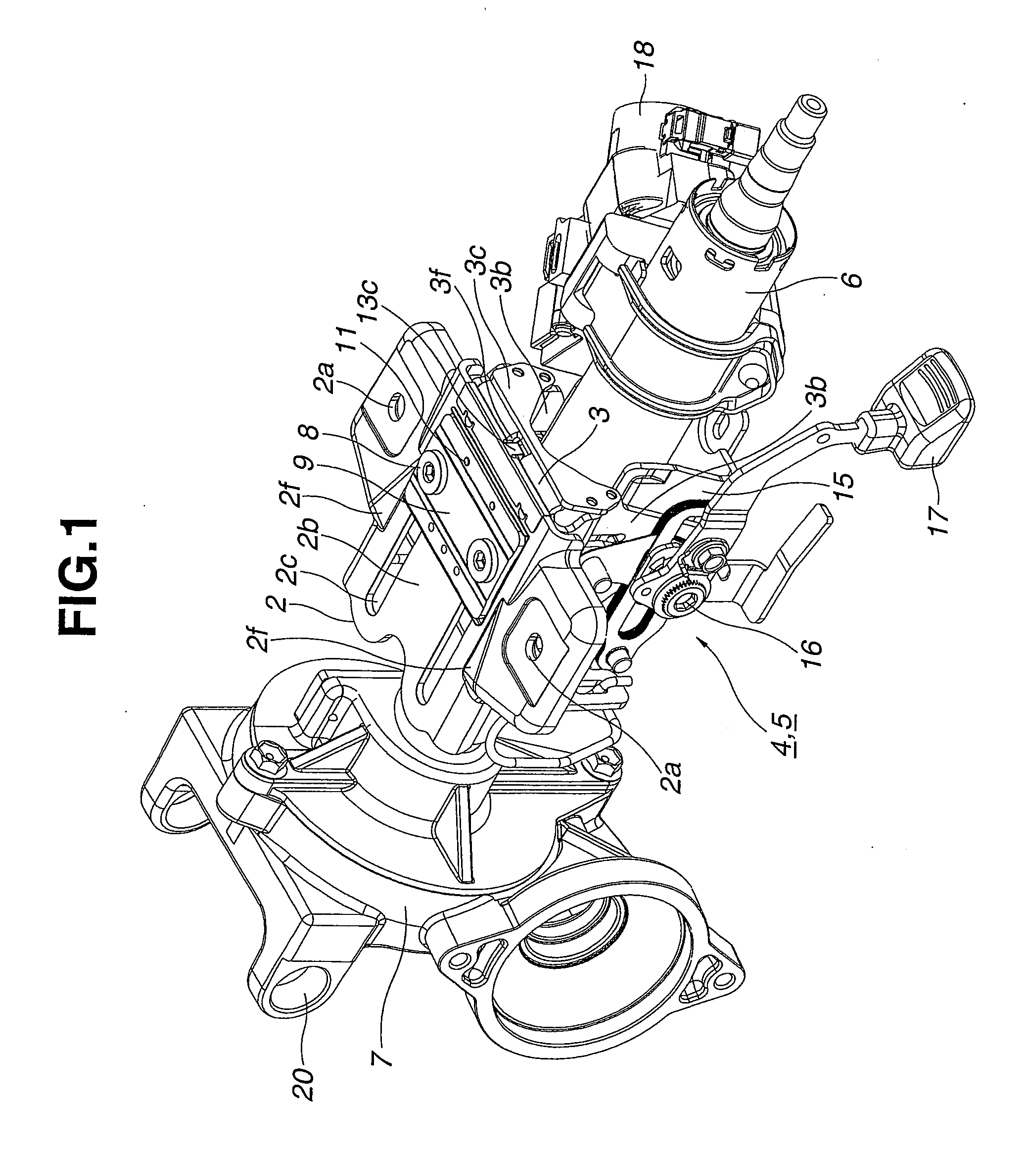 Steering column apparatus