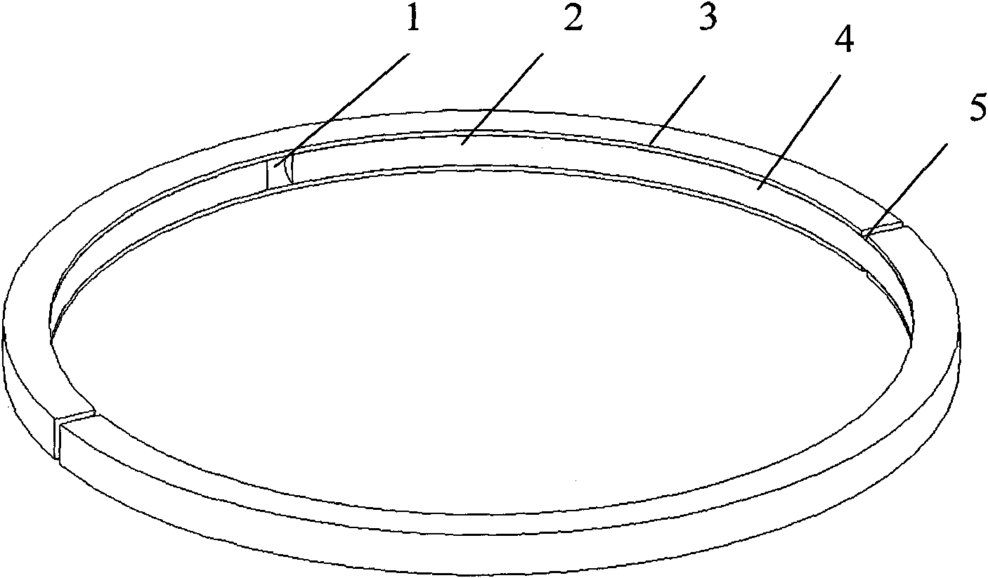 Piston ring for optical controlled engine