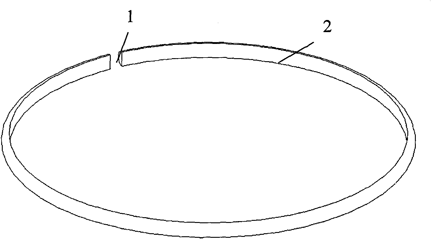 Piston ring for optical controlled engine