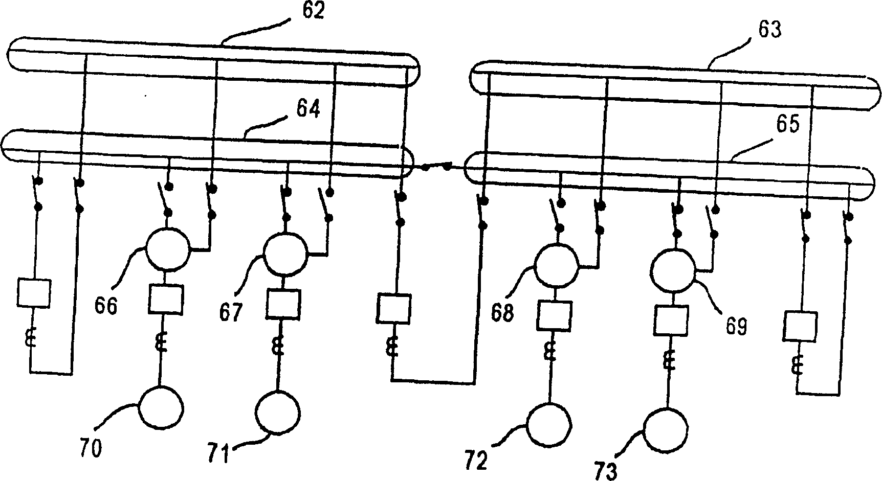 Protection zone selection system in relay based on microprocessor of electric power system
