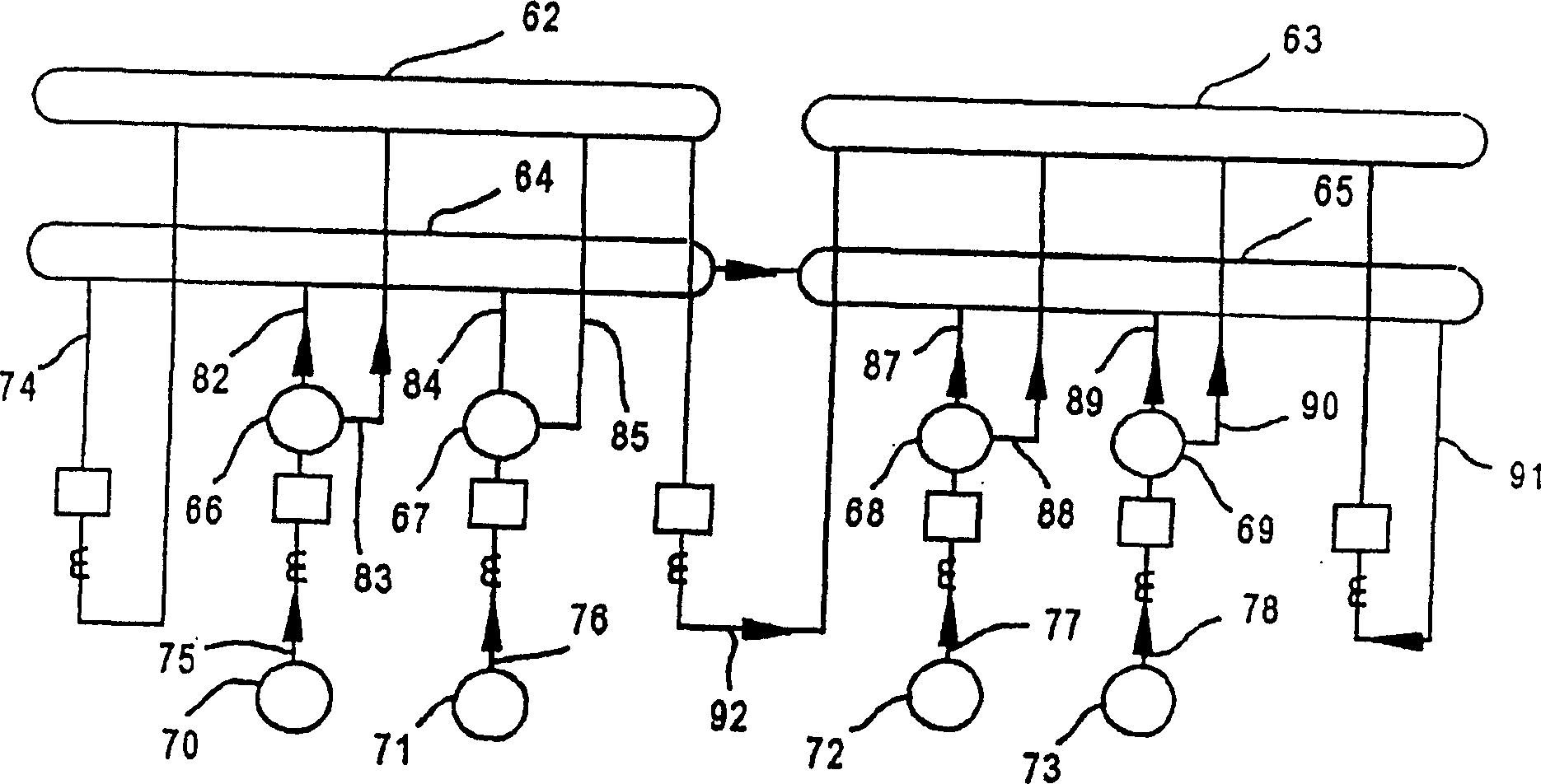 Protection zone selection system in relay based on microprocessor of electric power system
