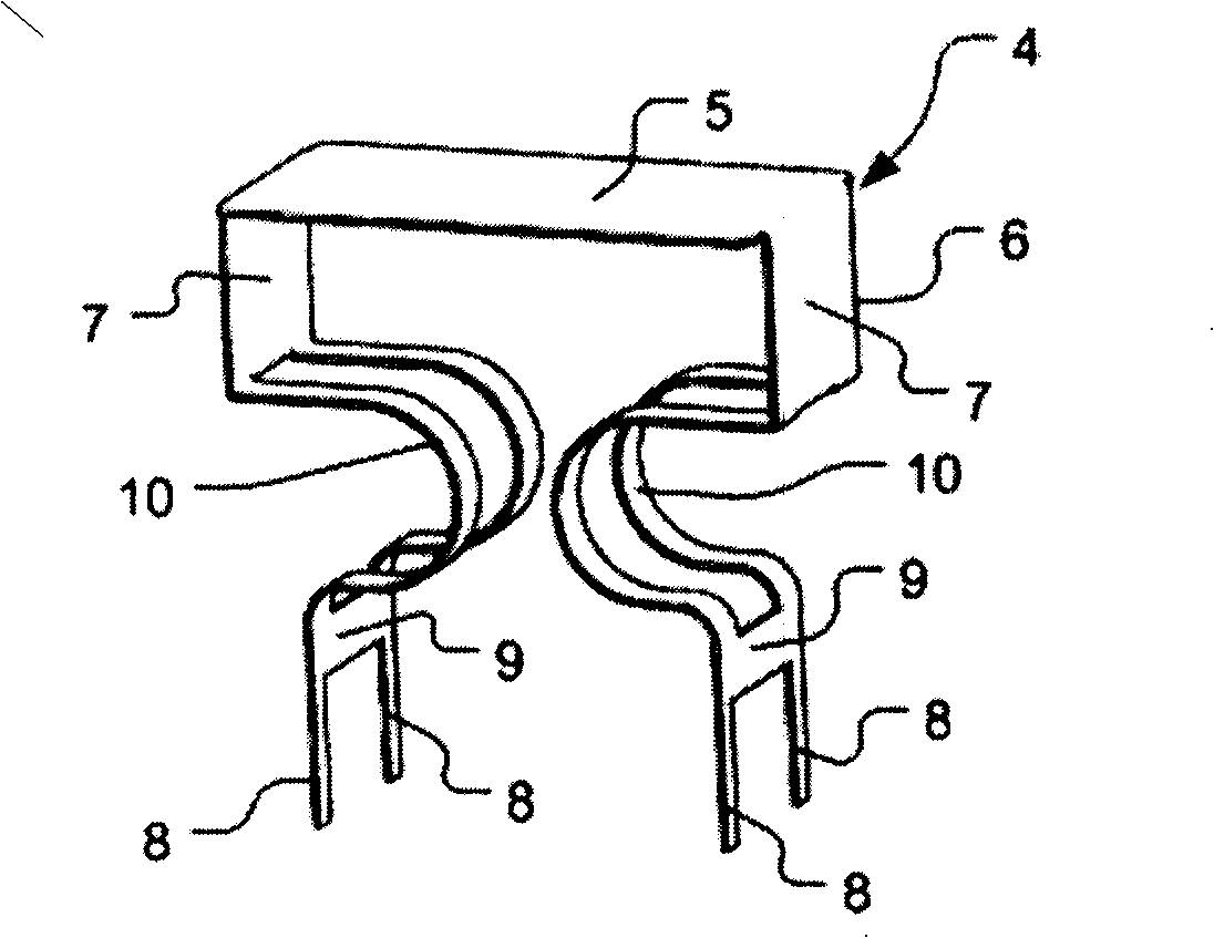 Touching key structure and household electrical appliance using the same