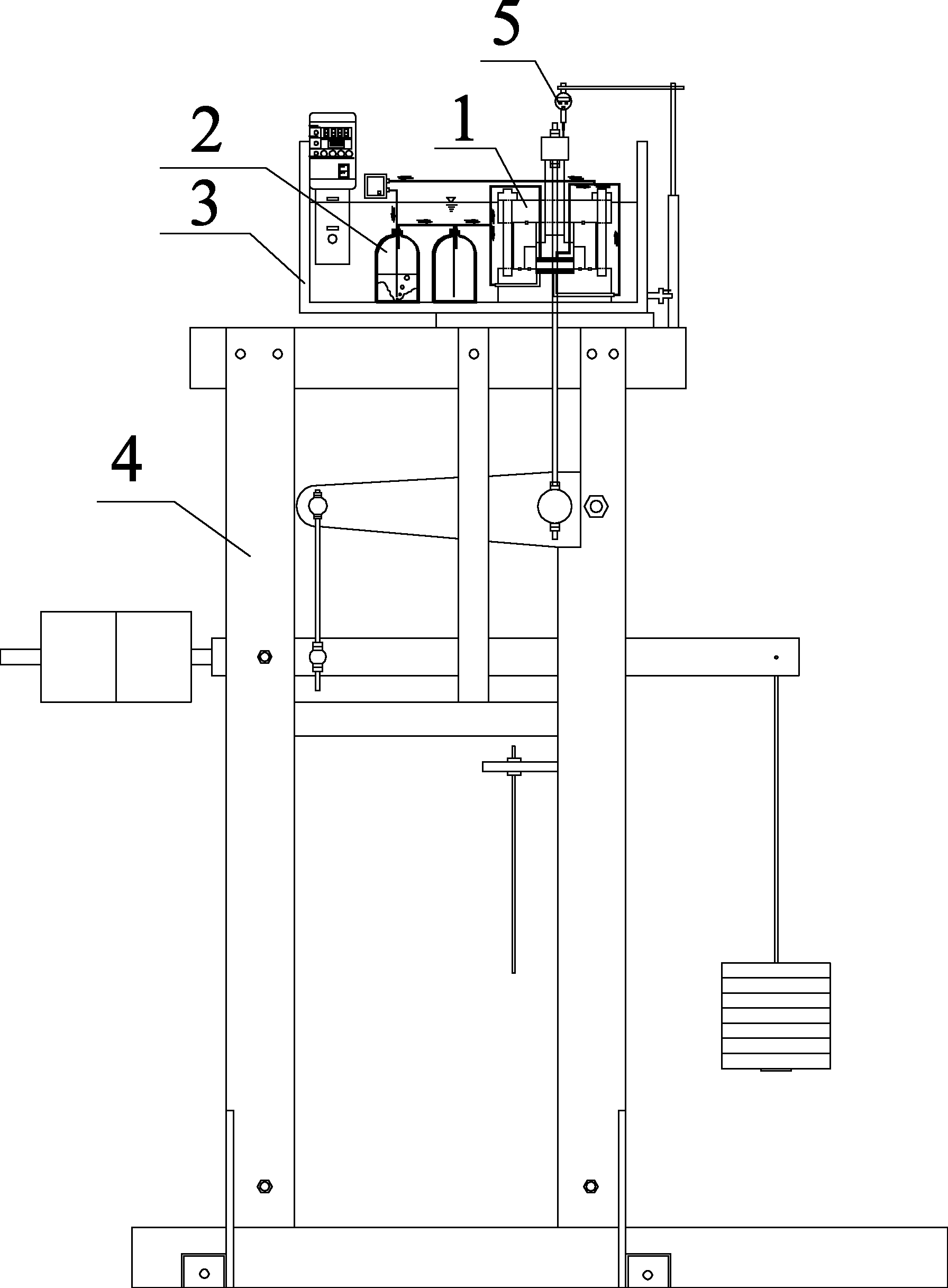 Double-lever high-temperature, high-pressure and unsaturated consolidometer
