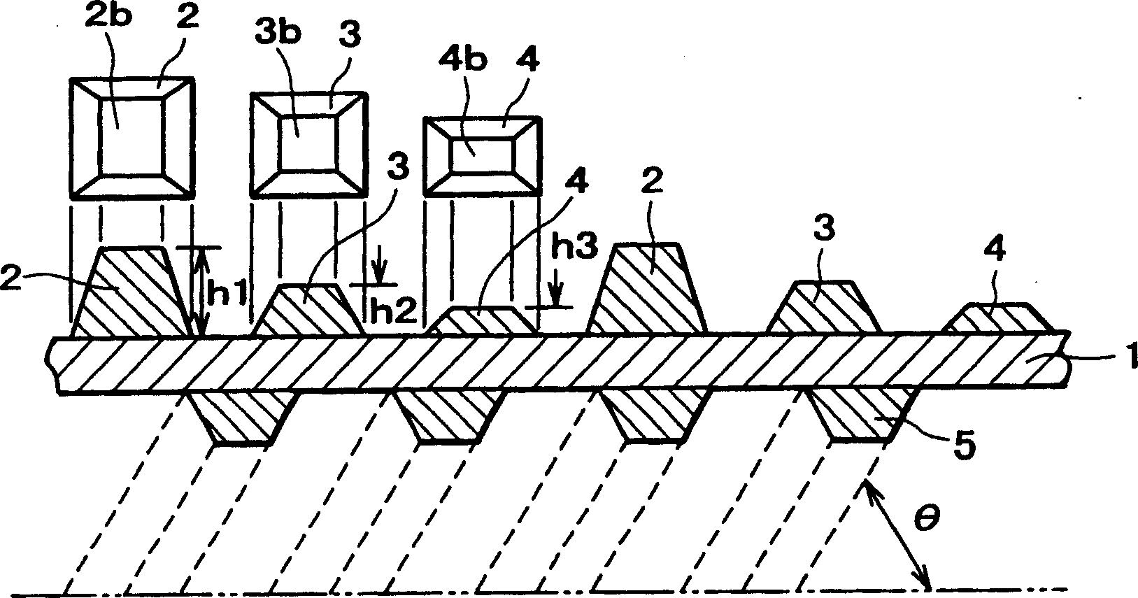 Heat transferring tube for downward flow fluid membrane distiller