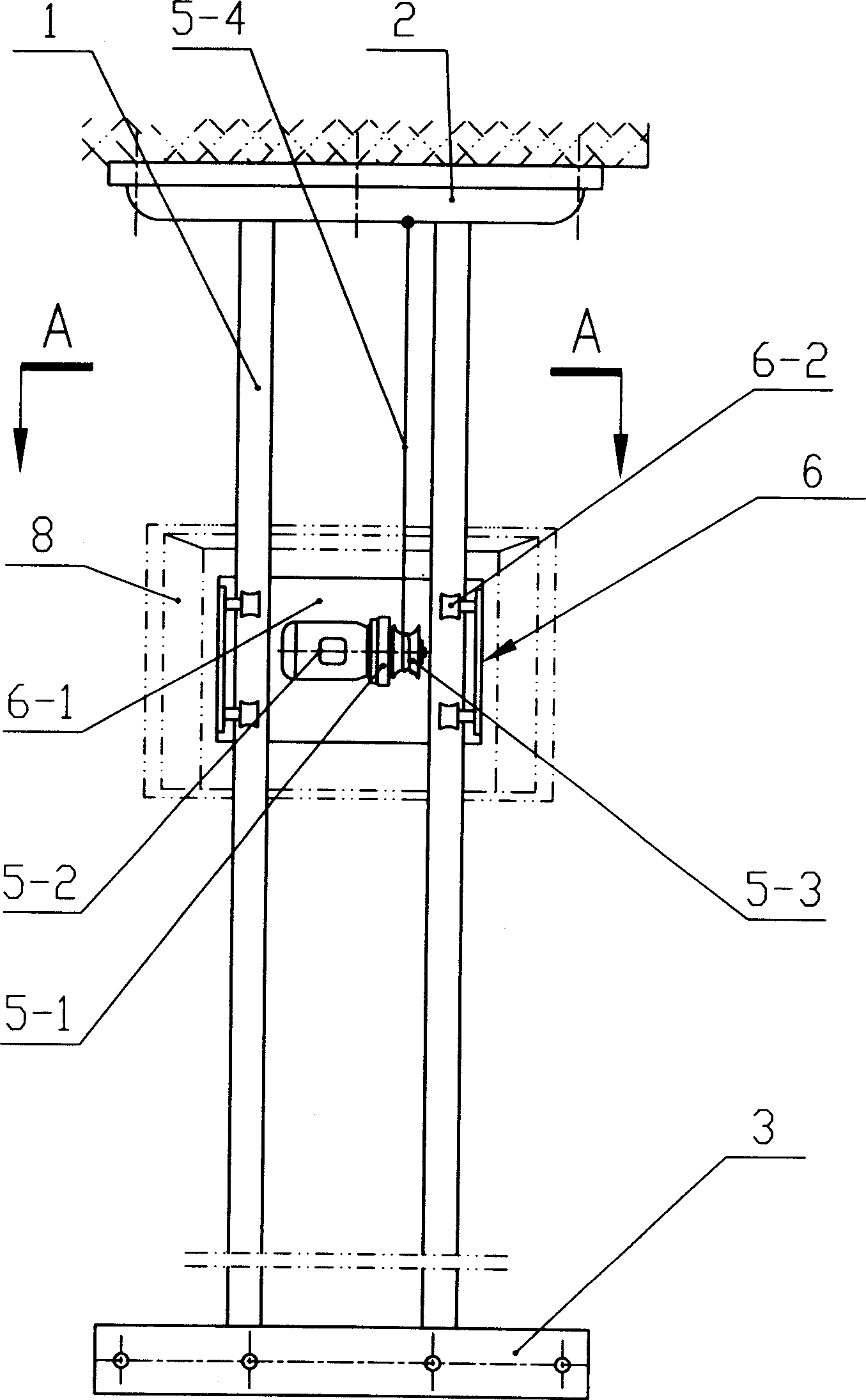 Television receiver lifter