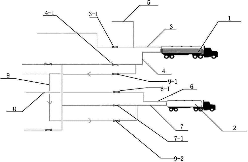 Overload processing method for LNG tank car