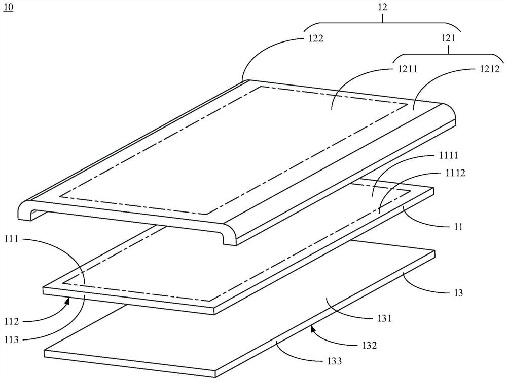 Assembling method of display screen assembly, display screen assembly and electronic equipment