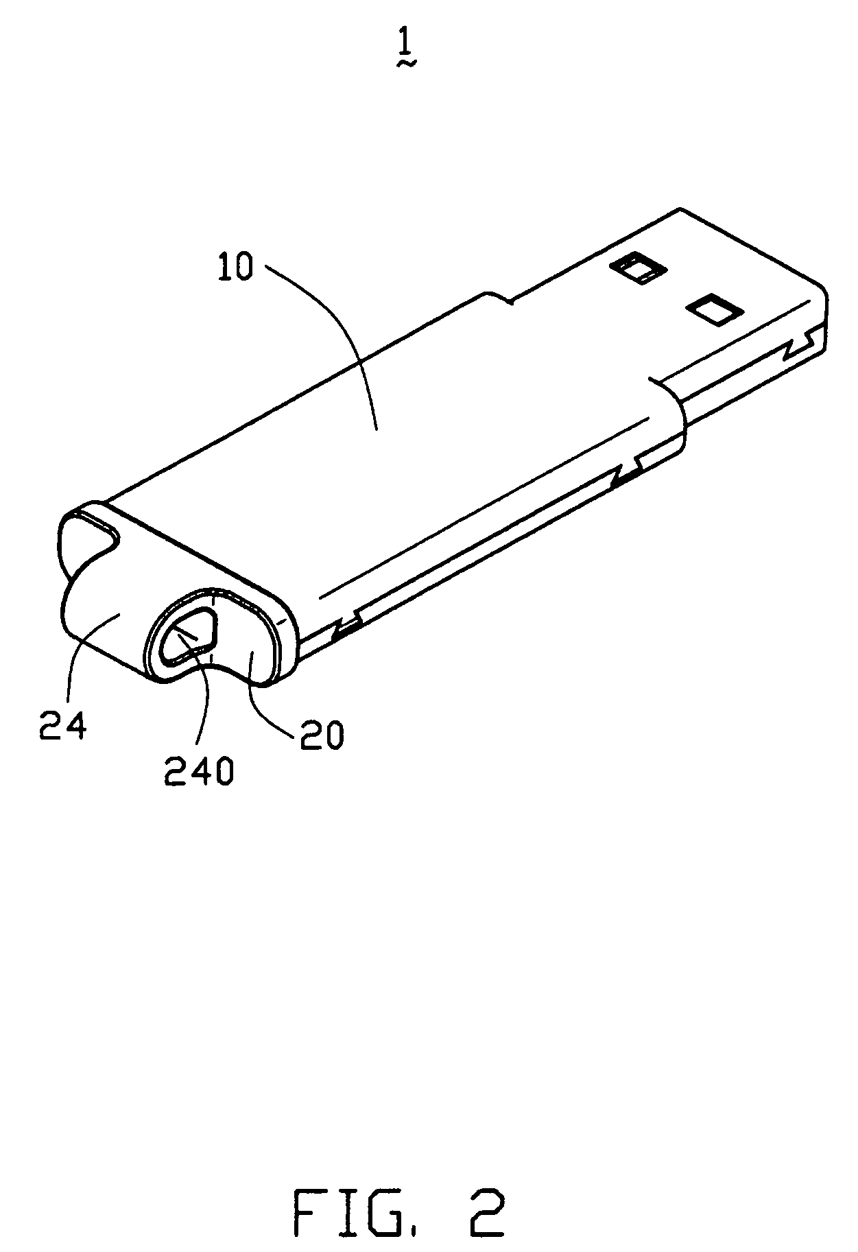 Universal serial bus connector with integral shell