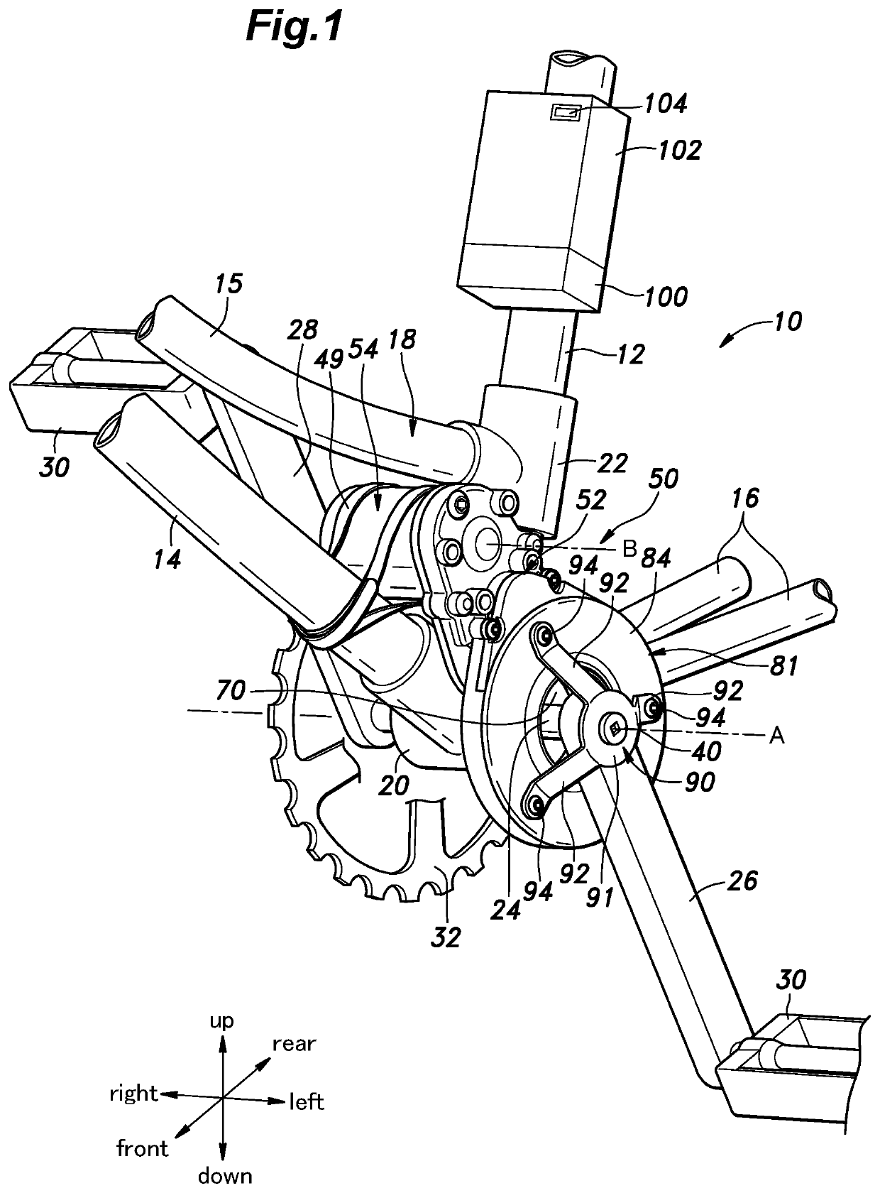 Bicycle exercise measurement device and bicycle