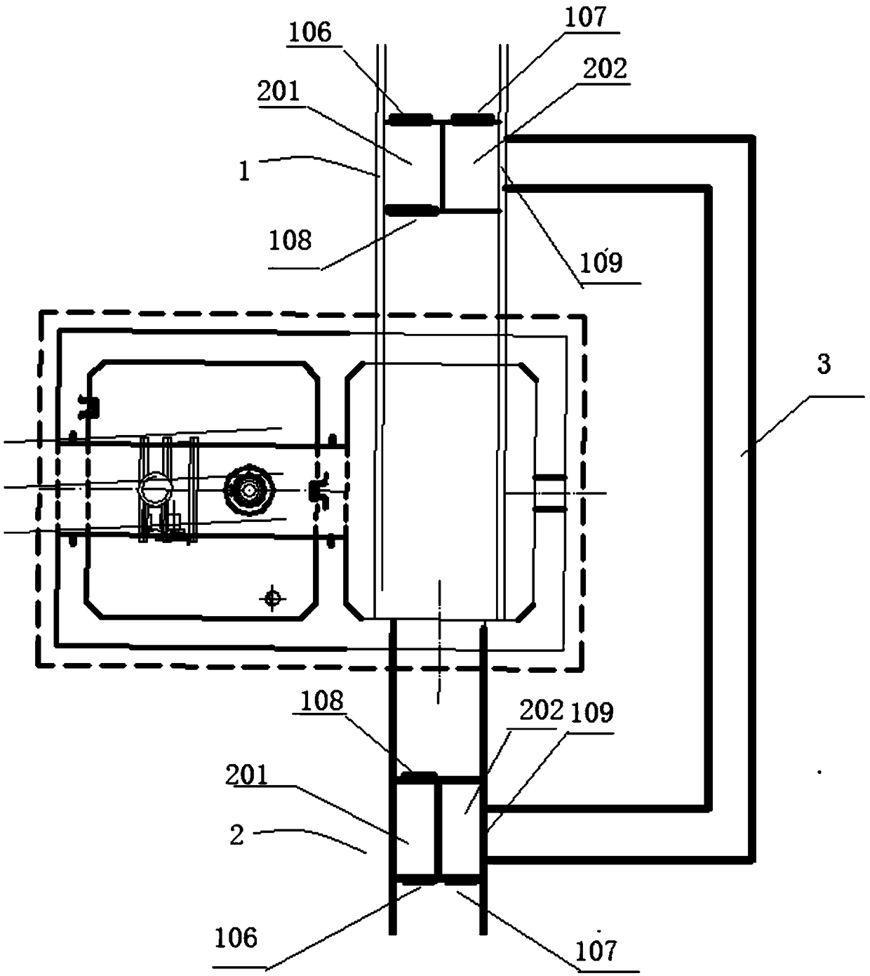 The construction method based on the diversion partition warehouse and the device of the diversion partition warehouse