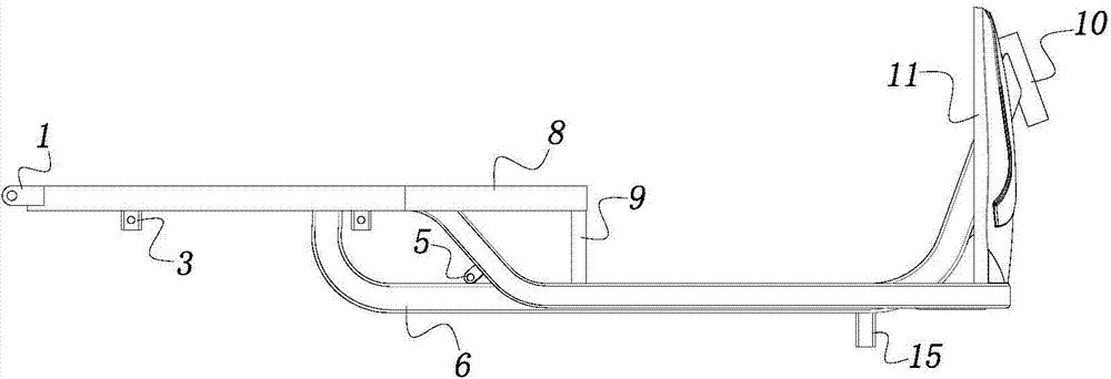 Novel electric tricycle frame