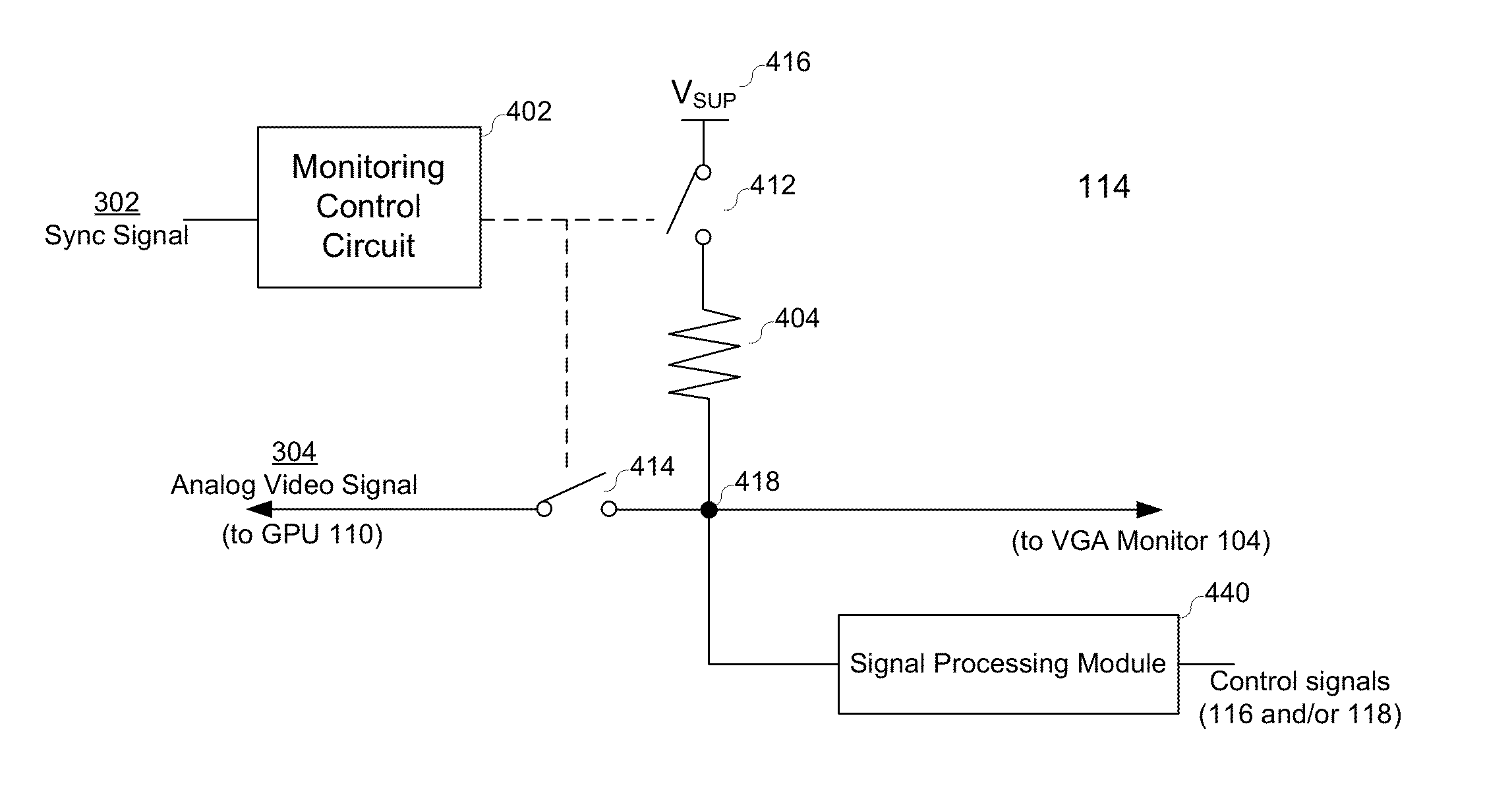 Automatic VGA monitor detection
