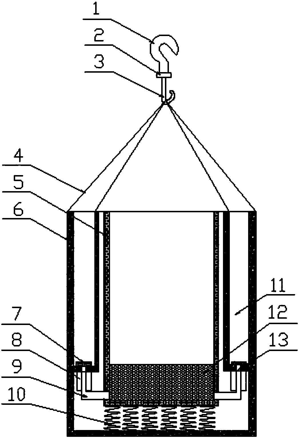 Suspended-type flower pot capable of automatically conducting watering