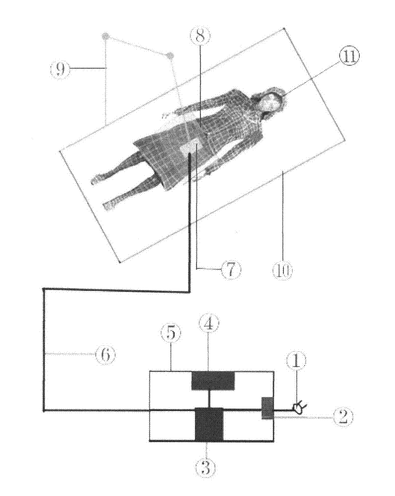Method and device for treating vaginitis and adnexitis with ultrasonic wave