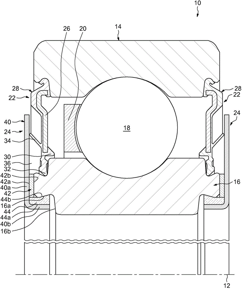 Rolling bearing with sealing subassembly