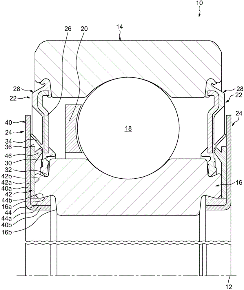 Rolling bearing with sealing subassembly