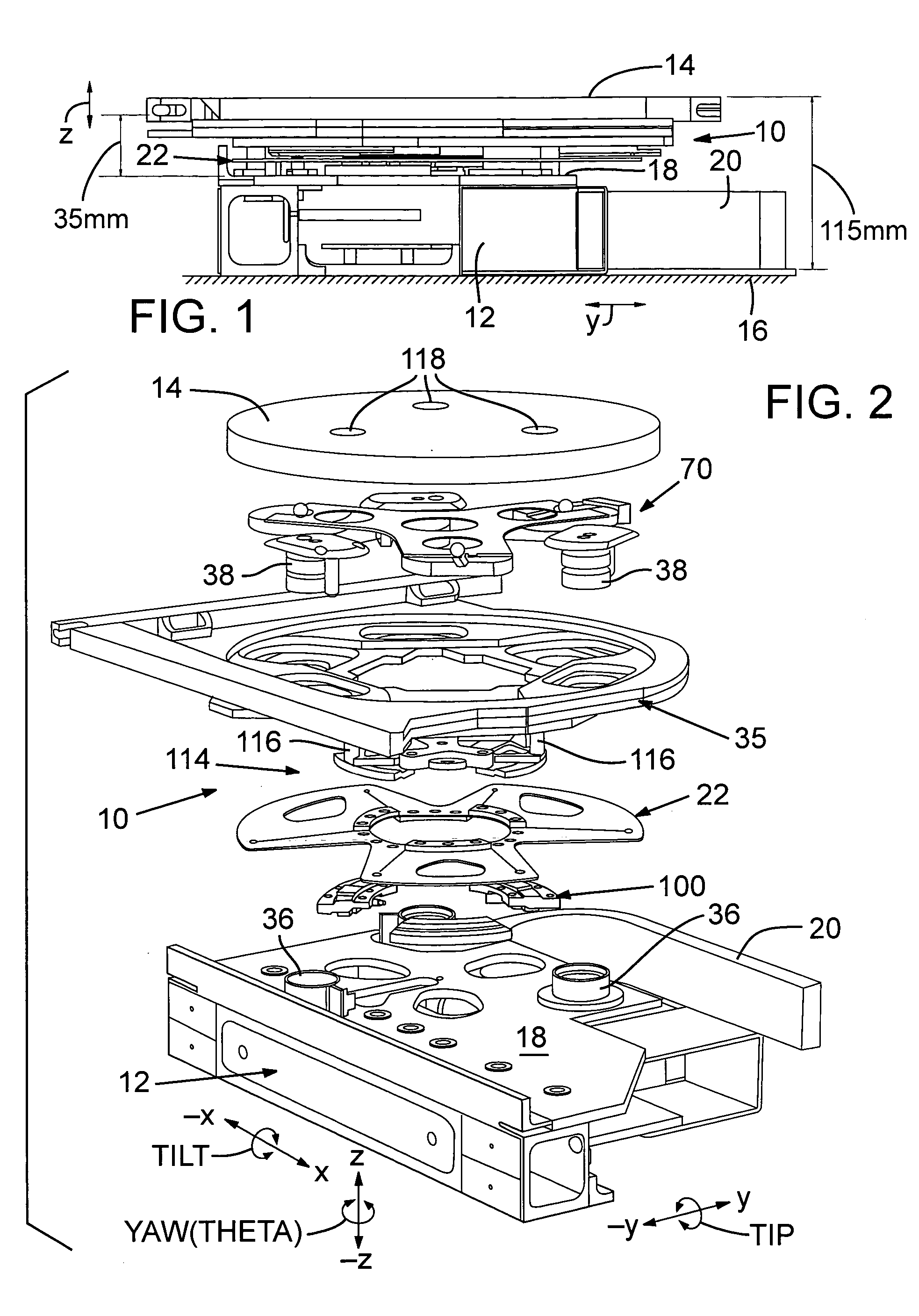 High resolution, dynamic positioning mechanism for specimen inspection and processing