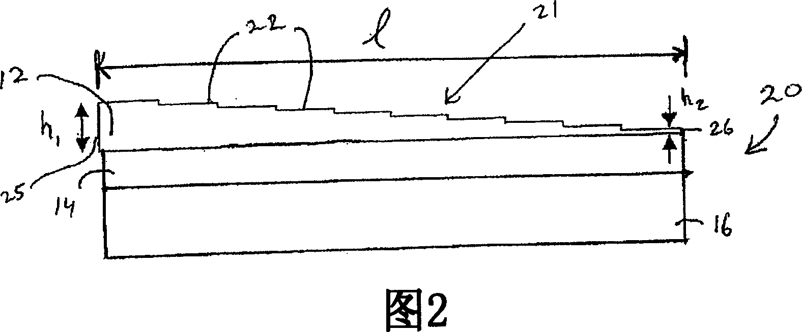 System and tapered waveguide for improving light coupling efficiency between optical fibers and integrated planar waveguides and method of manufacturing same