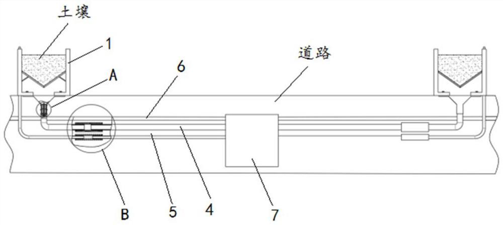 Greening isolation belt construction method based on constructional engineering
