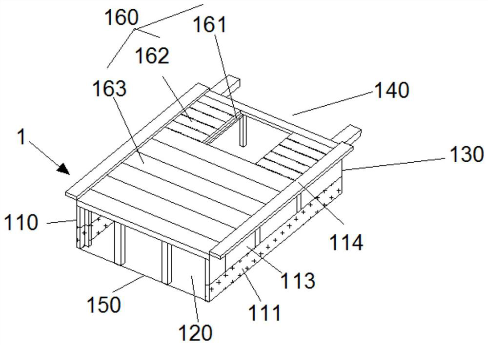 Integrated frame structure for assembling high-speed rail platform