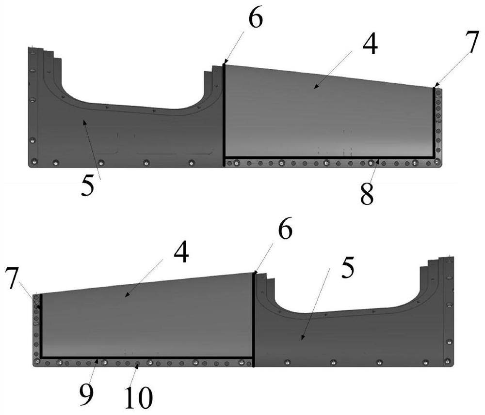 Apparatus and method for forming a large-scale sheet-welding hatch cover