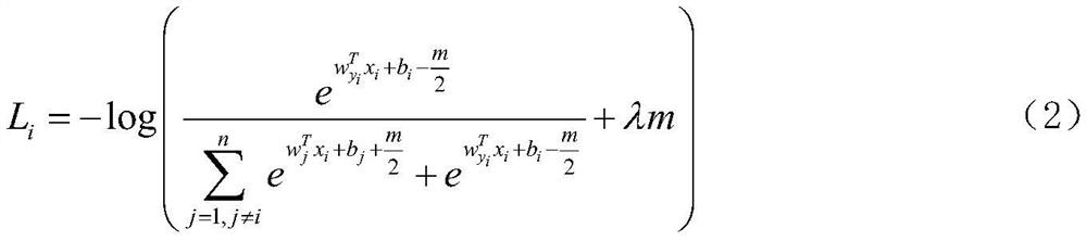 Image similarity calculation method based on improved soft-max loss function