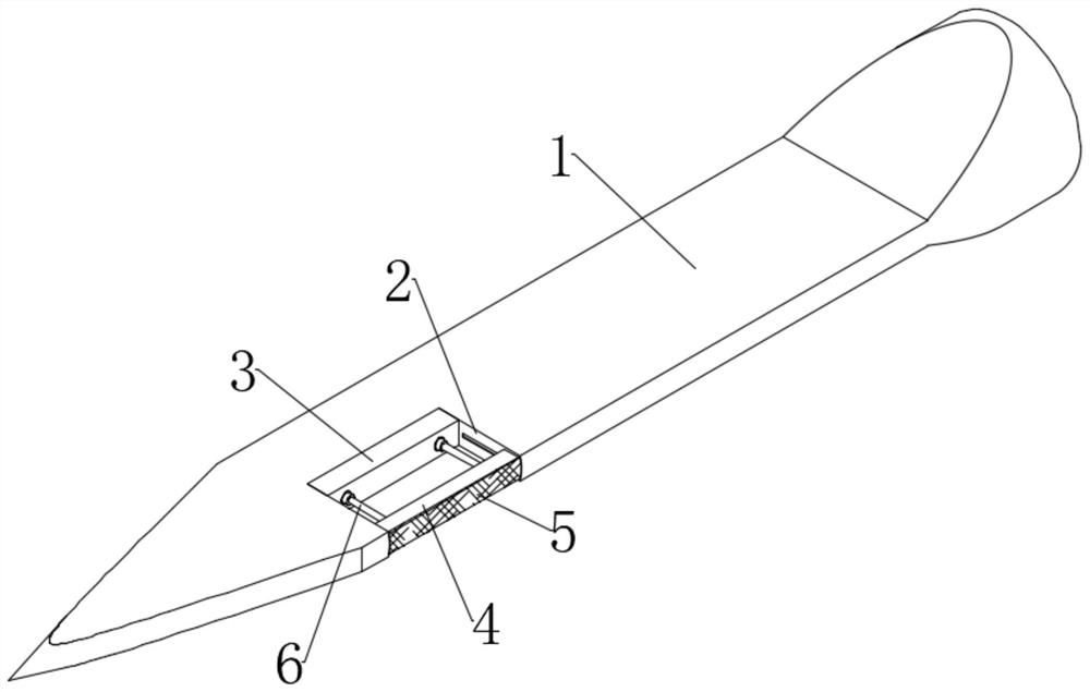 A self-detaching sewing device for an automatic sewing system