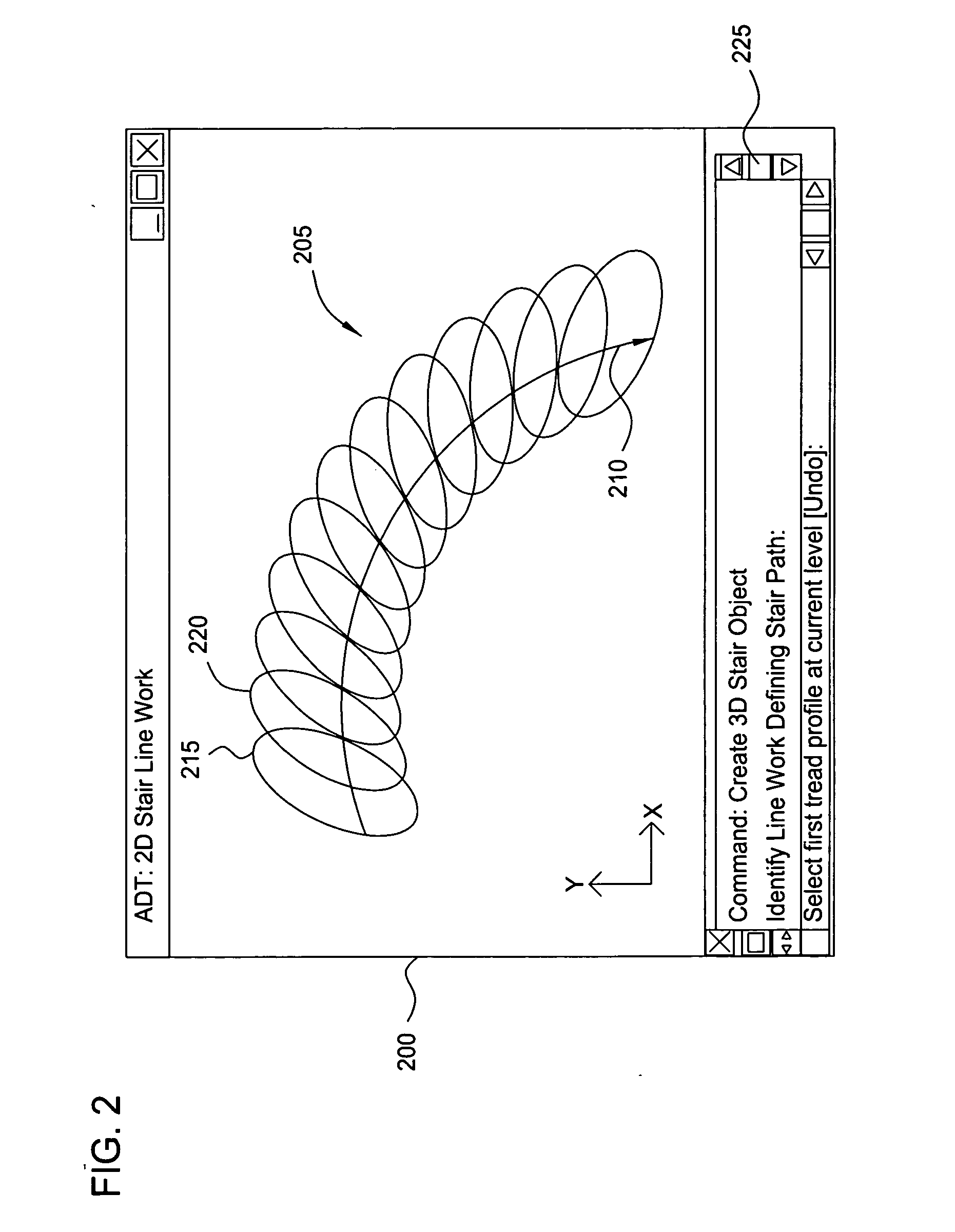 Method for generating three dimensional stair objects in computer aided design drawings
