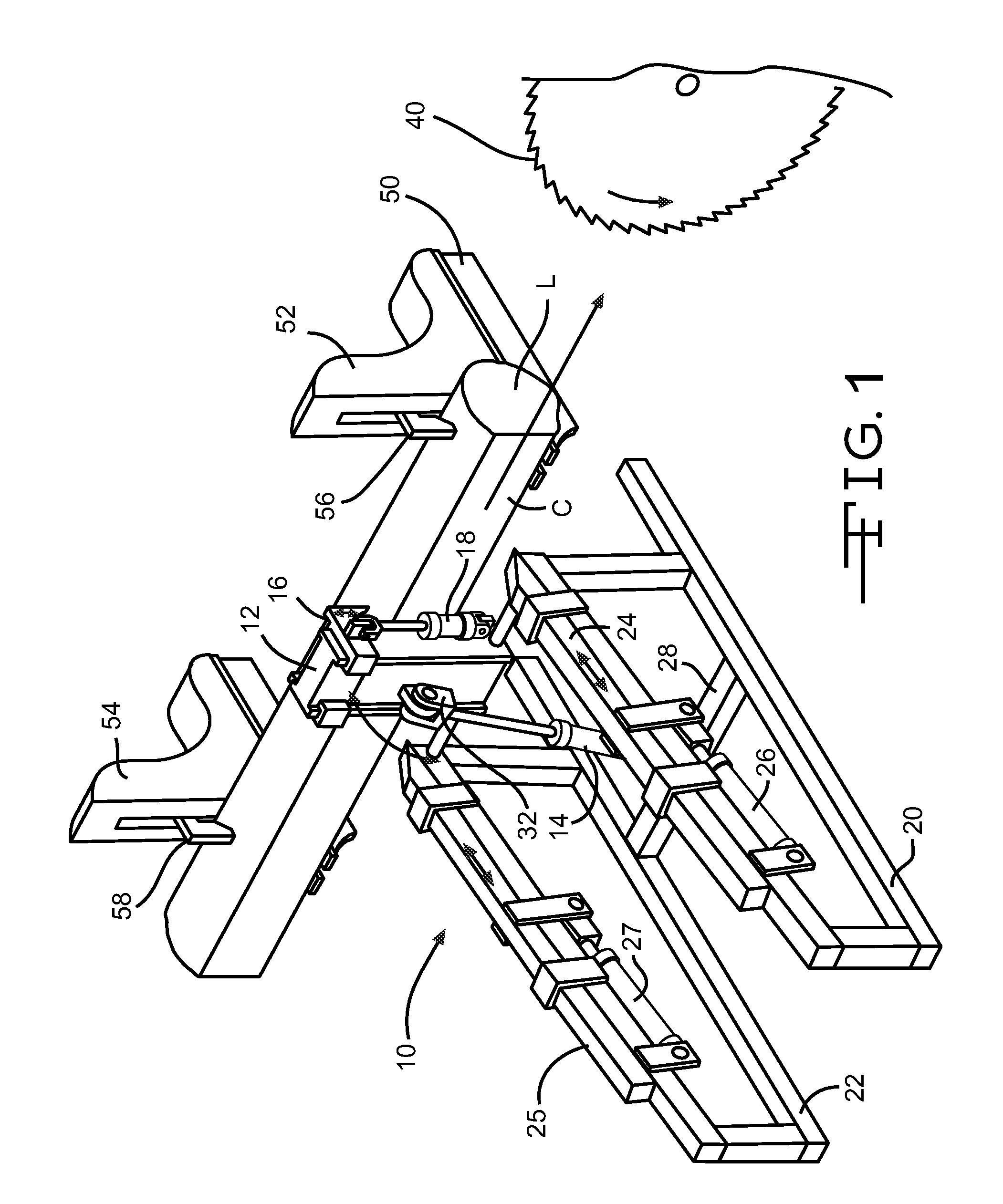 Method and Apparatus for Turning a Log for Processing in a Sawmill