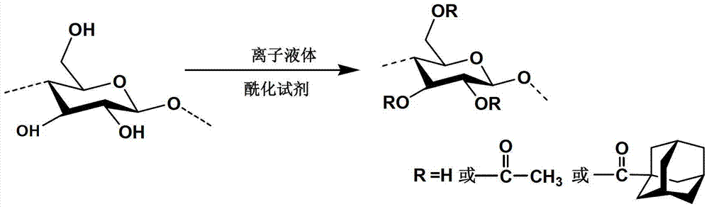 A cellulose hybrid, preparation method and its application