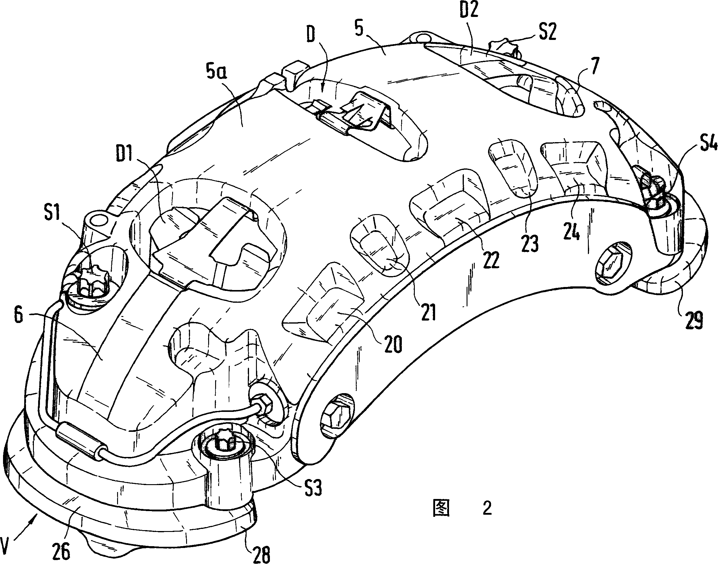 Disc brake calliper for a motor vehicle