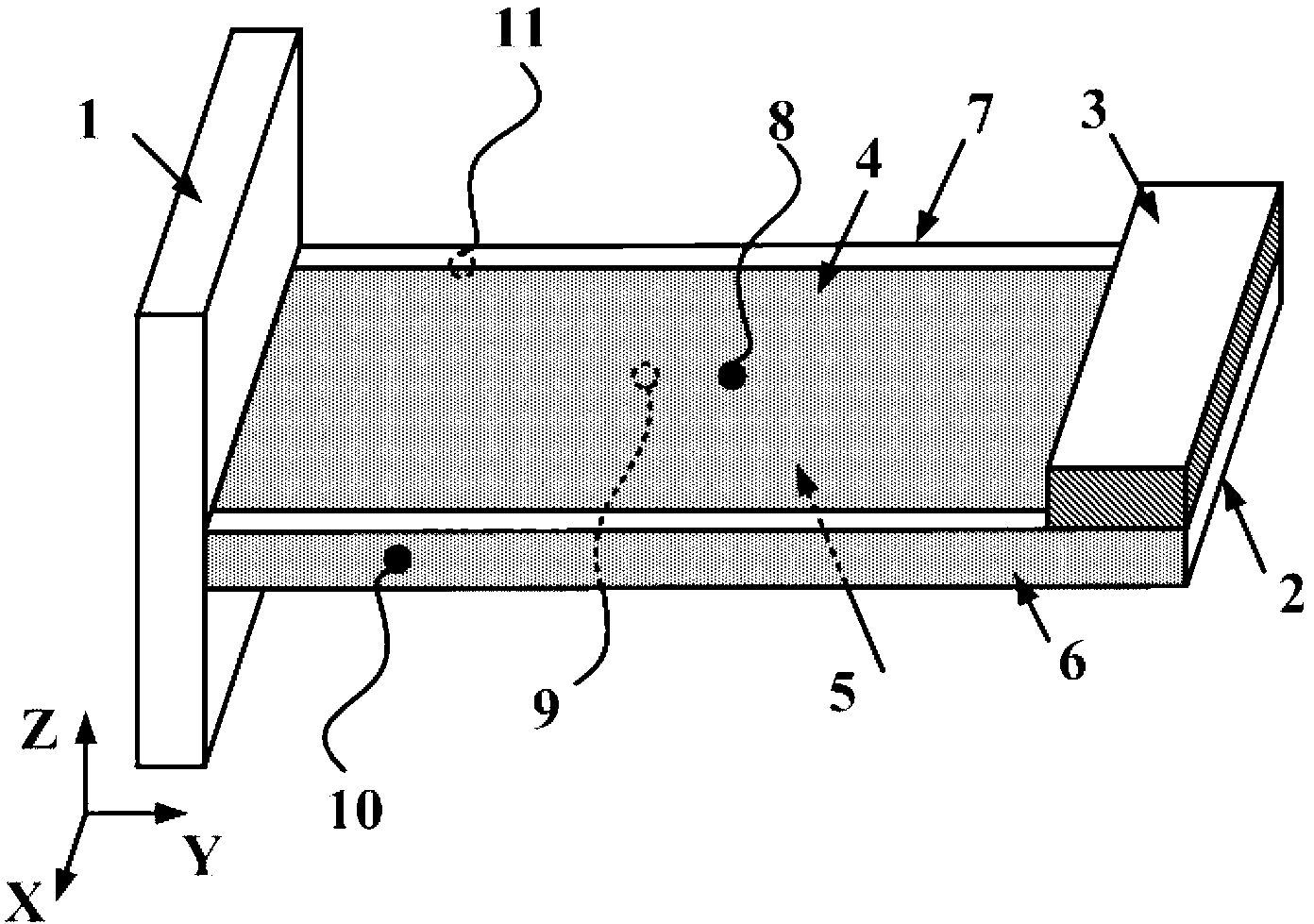Piezoelectric plate and vibration energy collector
