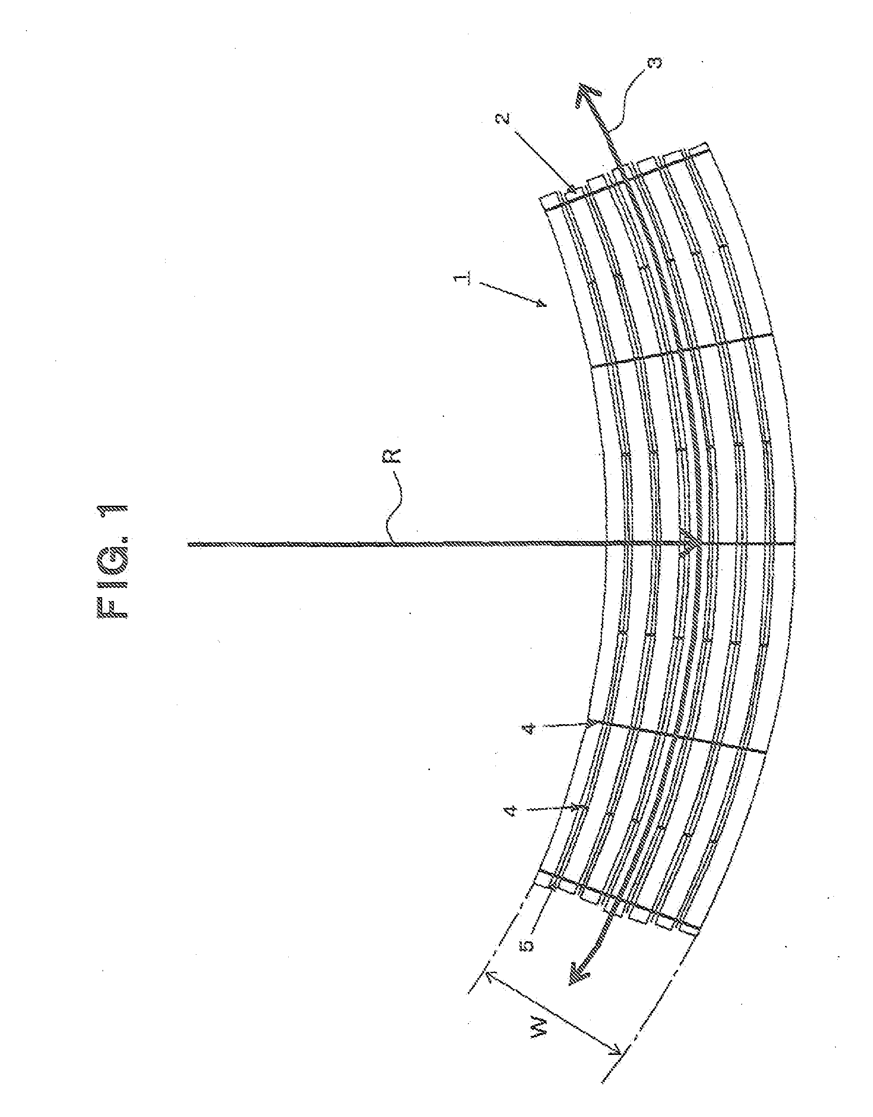 Reinforcing fiber substrate of curved shape, layered product using the same, preform, fiber-reinforced resin composite material, and processes for producing those