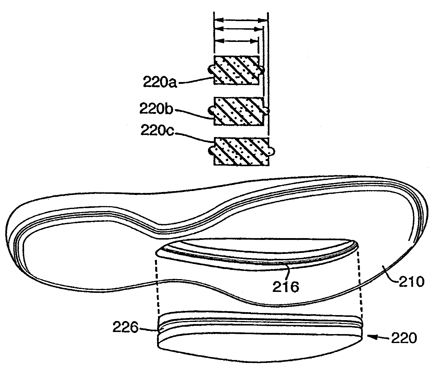 System for modifying properties of an article of footwear
