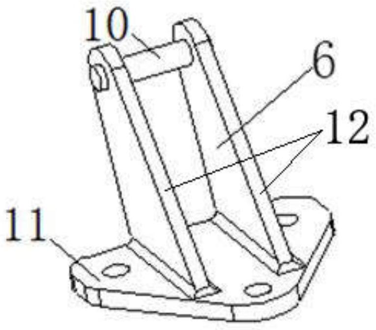 Pillar type landing gear leg retracting mechanism