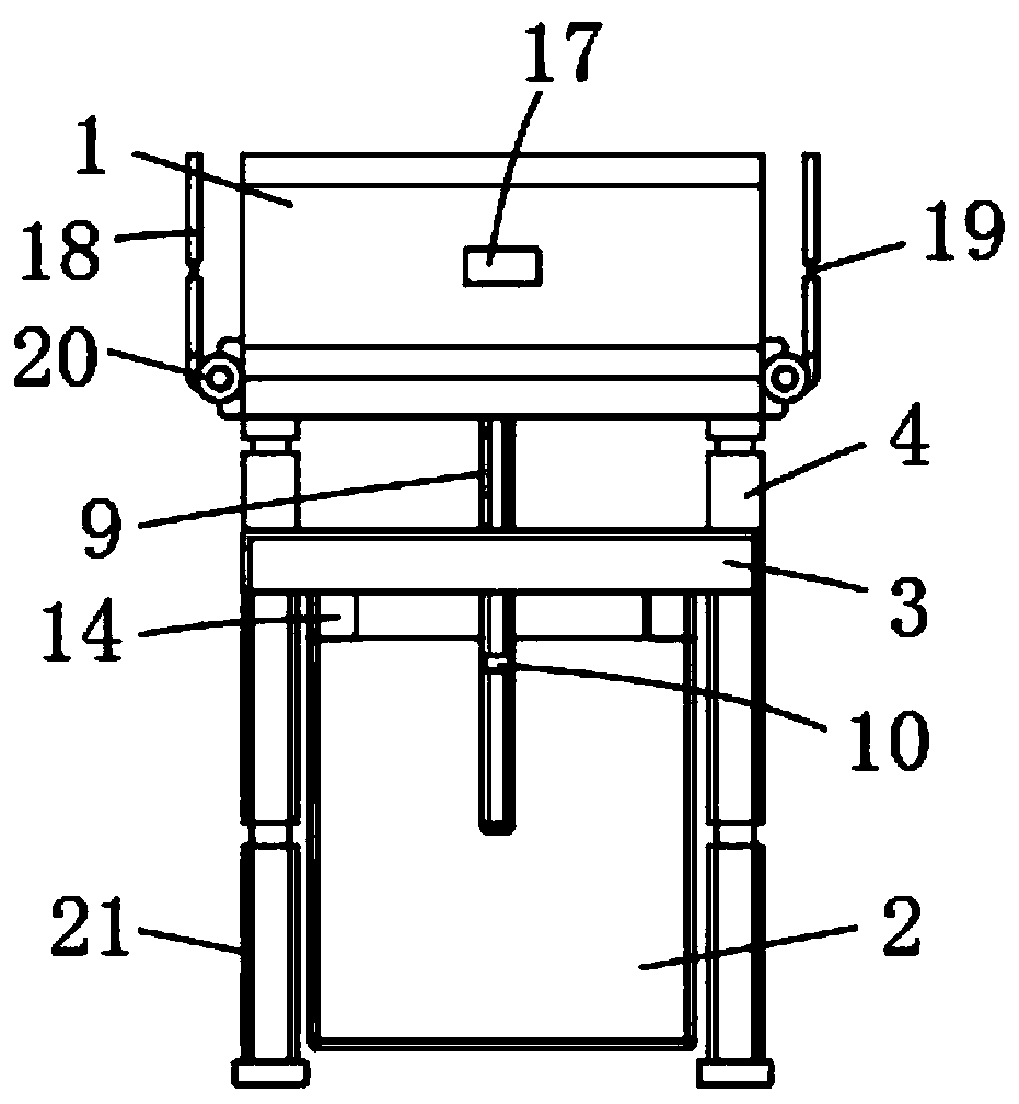 Circulating type cold compress device for orthopedic nursing