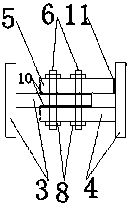 I-shaped energy dissipation connecting part for coupled shear wall structure