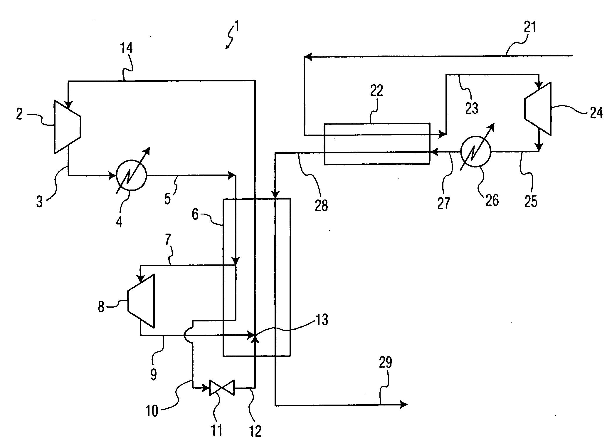 Equipment and process for liquefaction of LNG boiloff gas