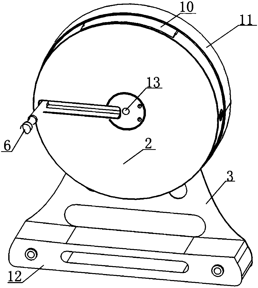 A shaft-disc type take-up and pay-off device for vibration and shock real ship testing