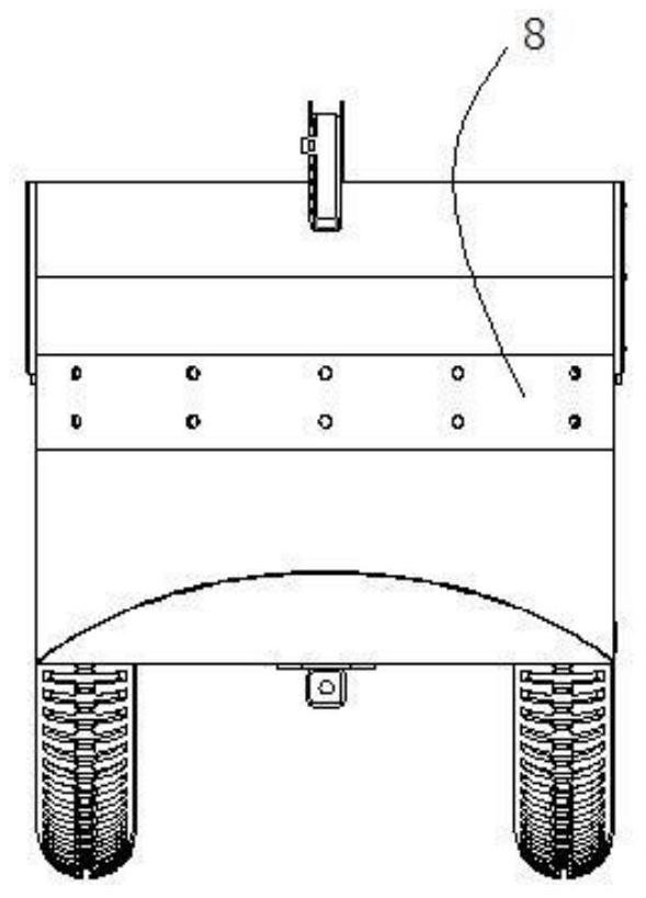 Pesticide spraying device controlled by full-autonomous mobile robot, and using method