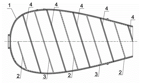 Vehicular composite concrete mixing drum and method for manufacturing same
