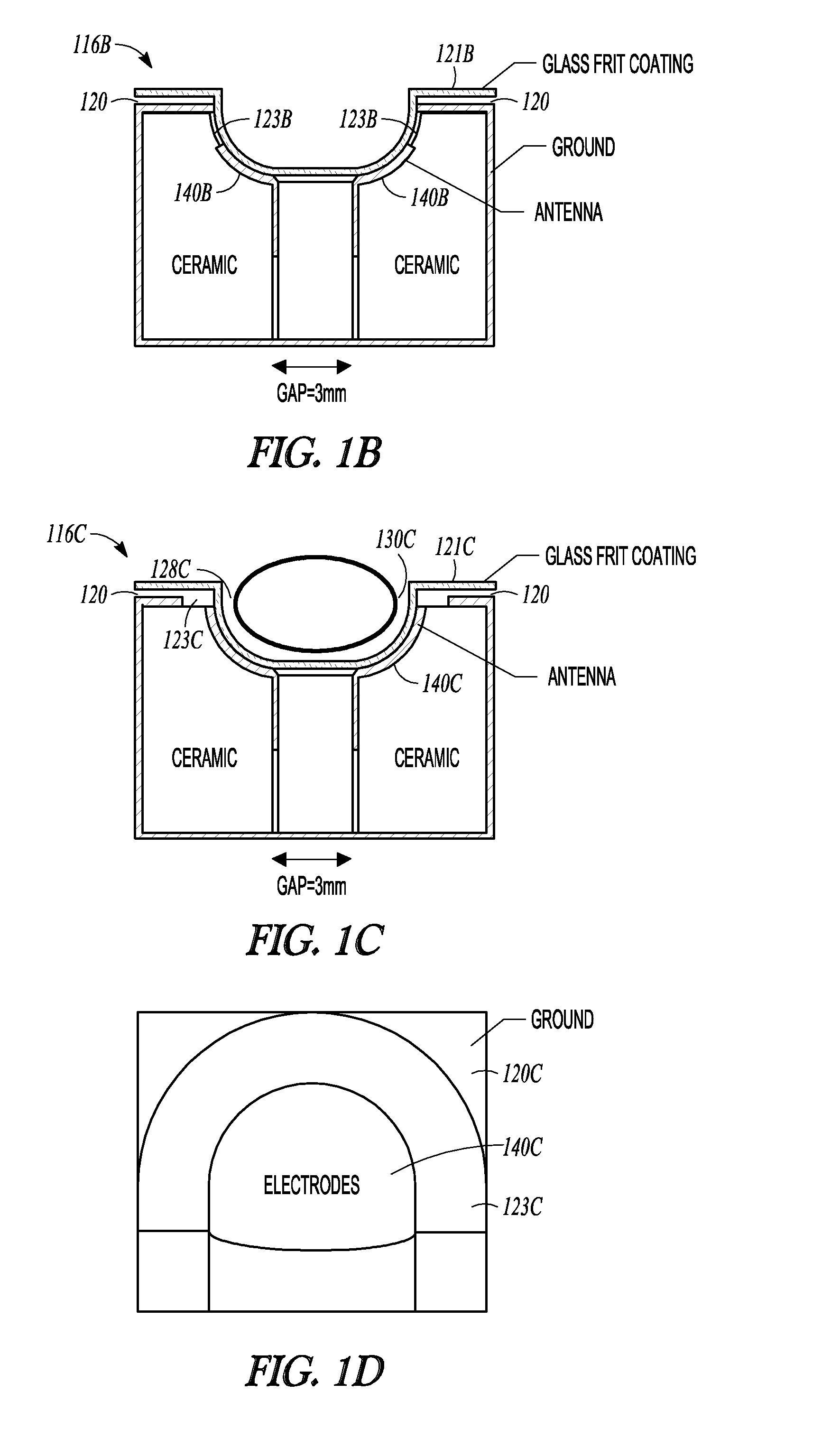 Plasma lamp having tunable frequency dielectric waveguide with stabilized permittivity