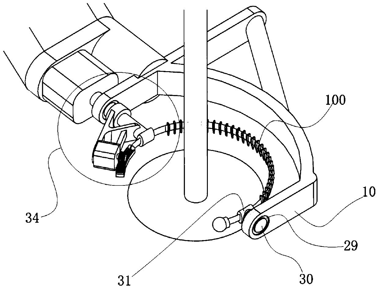 Forest root system protection soil ball segmentation mechanism and transplantation working method thereof